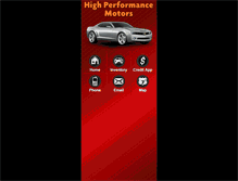 Tablet Screenshot of highperformancemotors.com